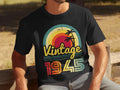 Vintage 1945 Tshirt 80th Birthday Gildan 5000 T Shirt Gildan 18000 Sweatshirt Gildan 18500 Hoodie Born In 1945 Shirt Hoodie – Fan Favorite · Must-Have Style