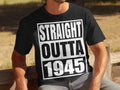 Straight Outta 1945 TShirt Sweatshirt Hoodie 80th Birthday Gift 80 Years Old Born In 1945 Funny Vintage Tee Hoodie – Bold Style · Top Pick For Any Outfit
