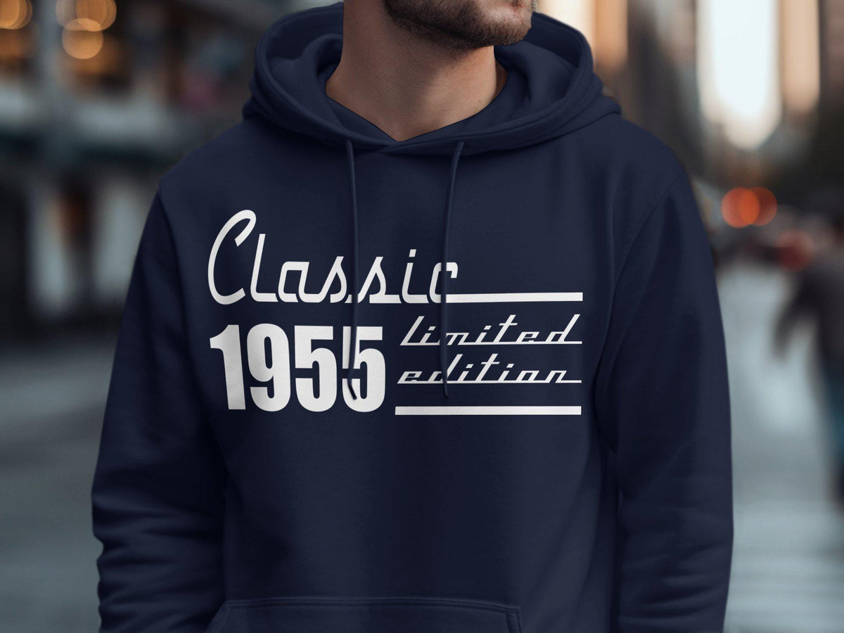 Classic Born In 1955 Limited Edition 70th Birthday Gift 70 Years Old T Shirt Gildan 5000 Sweatshirt Gildan 18000 Hoodie Gildan 18500 Hoodie – Premium Graphic · Perfect For Daily Wear