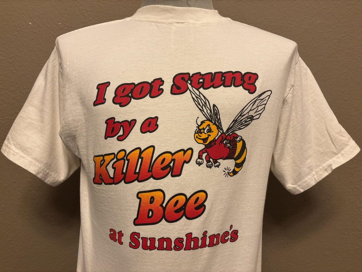 Vintage 9039s I Got Stung By A Killer Bee At Sunshines Bee Tshirt M Graphic Tee – Cozy Vibes · Top Pick For Any Outfit