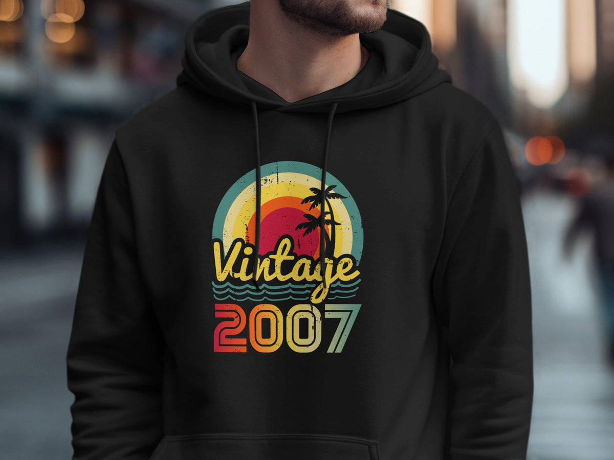 Vintage 2007 TShirt Born In 2007 18th Birthday Gift 18 Years Old Hoodie Retro 18th Birthday Sweatshirt Vintage 18th Birthday Shirt Hoodie – Cozy Vibes · Must-Have Style
