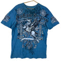 Y2K Archaic By Affliction TShirt Size XL Blue All Over Print Street Wear Graphic Tee – Feel-Good Design · Perfect For Daily Wear