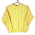 Vintage Eddie Bauer Cable Knit Sweater Womens Small Yellow 90s Graphic Tee – Everyday Comfort · High-Quality Print