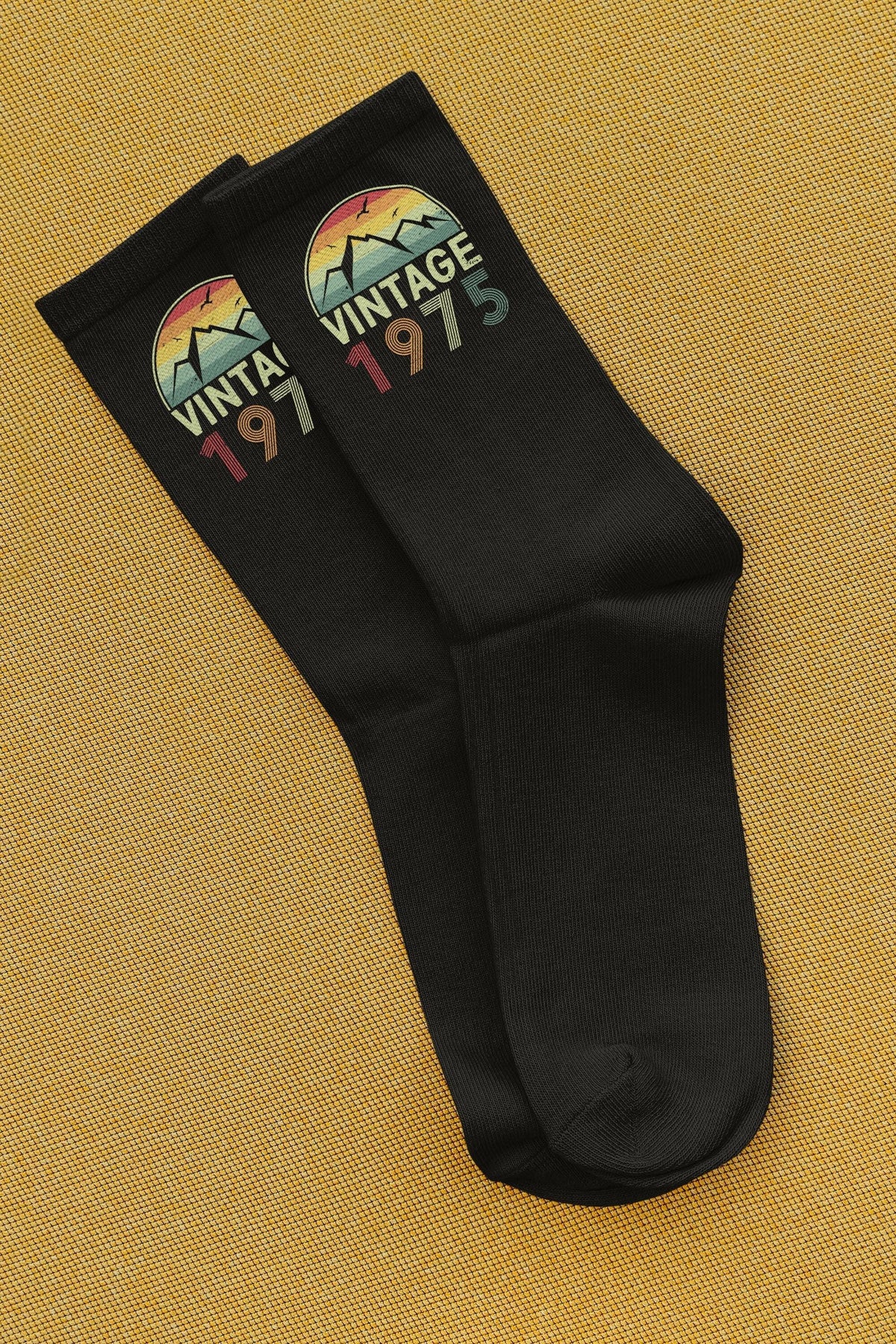 Vintage 1975 Socks 50th Birthday Socks Retro 1975 Socks Birthday Gift Idea 50th Anniversary Socks Unique 50th Birthday Present Graphic Tee – Cozy Vibes · Must-Have Style