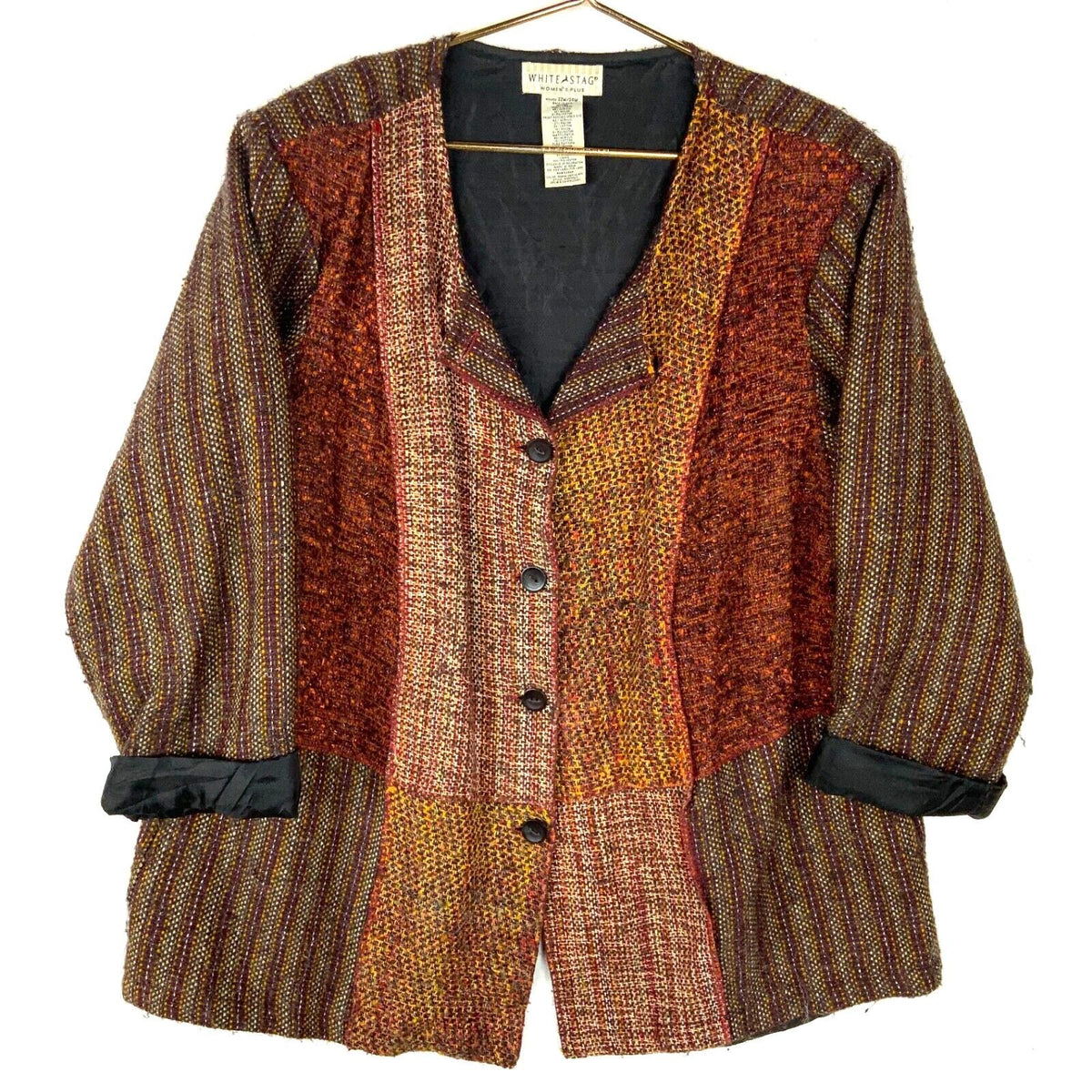 Vintage White Stag Women39s Knit Sweater Jacket Size 22W Brown Button Up Lined Graphic Tee – Soft Feel · Trending Graphic Apparel