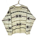 Vintage Grandpa Knit Crewneck Sweater XL Beige Pattern Pullover 90s Graphic Tee – Everyday Comfort · Must-Have Style