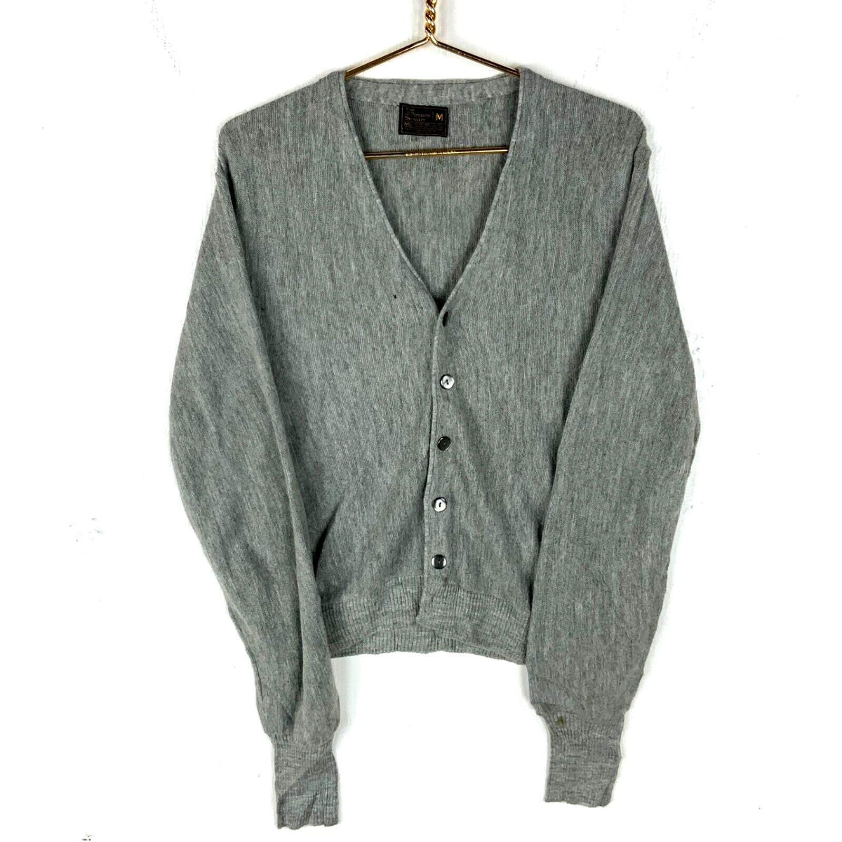 Vintage Jc Penney Knit Sweater Medium Gray Cardigan Made In Usa 1980s Graphic Tee – Aesthetic Look · Perfect For Daily Wear