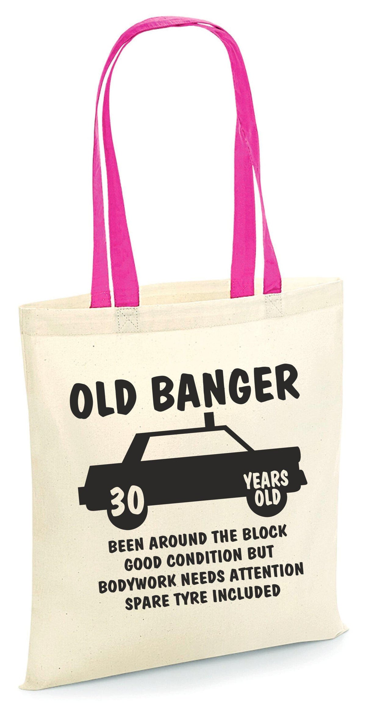 Funny 30th Birthday Tote Bag Old Banger Car Design Birthday Gift for Men or Women Born in 1993 Gift Idea Humorous 30 Years Old Bag Tote Bag – Everyday Comfort · Top Pick For Any Outfit