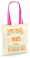 Vintage Made in 1985 Tote Bag 40th Birthday Tote Bag Born in 1985 Bag 40 Years Old Gift Bag 40th Party Bag Bag for Life Tote Bag – Cozy Vibes · Must-Have Style