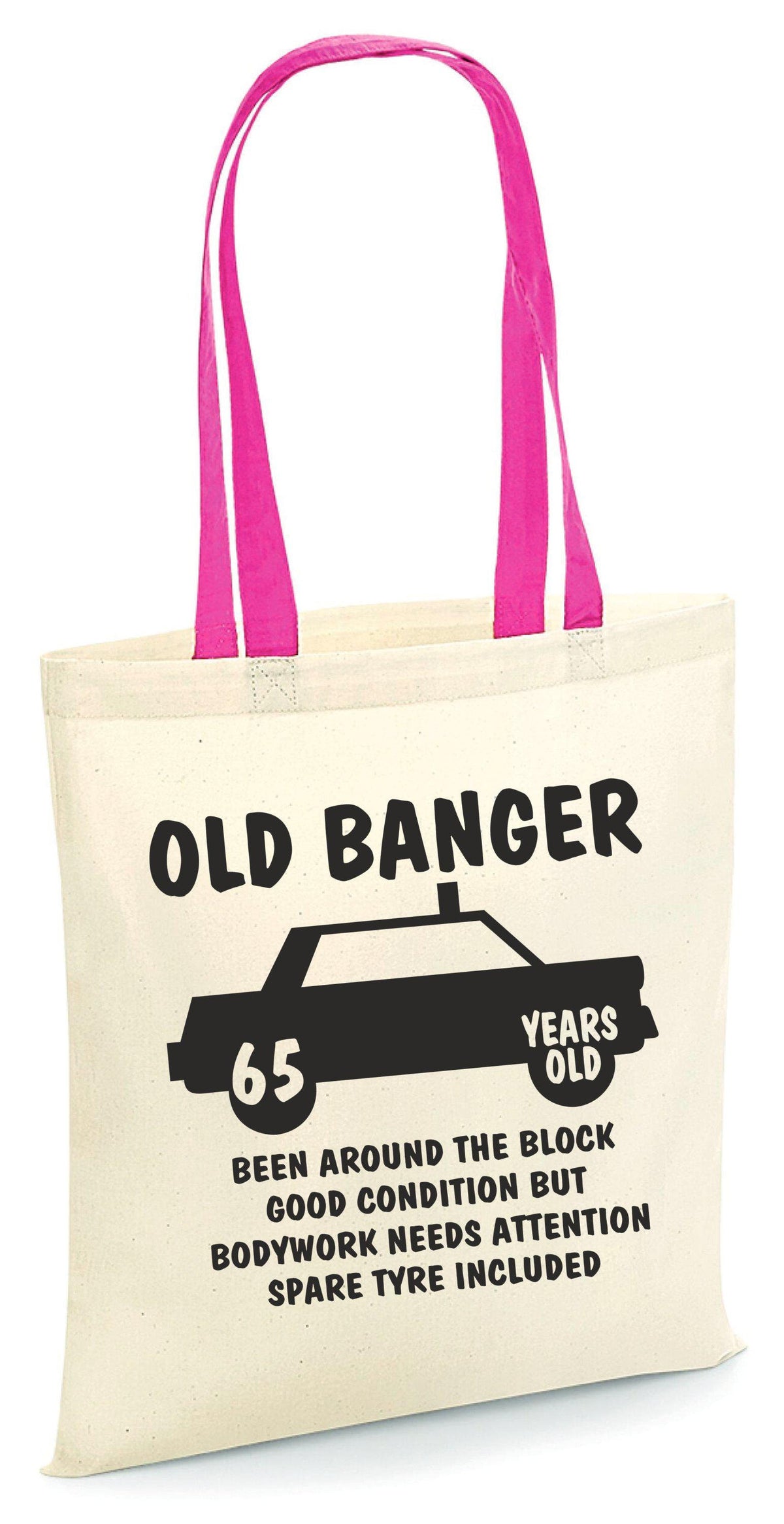 Fun 65th Birthday Tote Bag Born in 1960 65 Years Old Tote 65th Party Gift Bag Reusable Shopping Bag Bag for Life Birthday Present Tote Bag – Cozy Vibes · High-Quality Print
