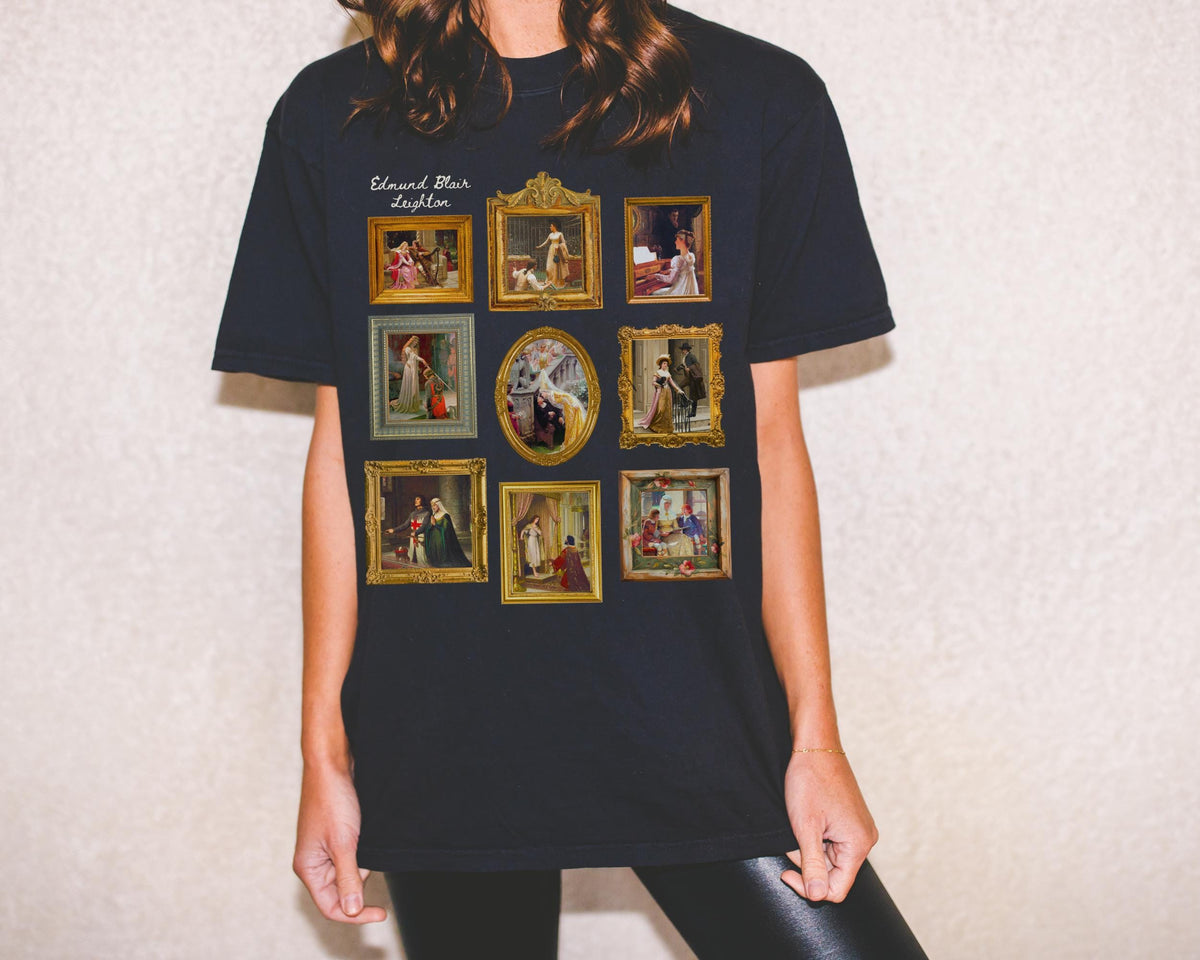 Edmund Blair Leighton Famous Paintings Shirt 19th Century Art History PreRaphaelite Art Movement European History Humanities Major Gift Graphic Tee – Feel-Good Design · Perfect For Daily Wear