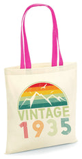 Vintage 1935 Tote Bag 90th Birthday Gift Born in 1935 90 Years Old 90th Party Bag Reusable Bag for Life Eco Friendly Tote Tote Bag – Warm & Stylish · Trending Graphic Apparel