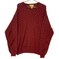 Vintage Tricots St Raphael Knit Wool Sweater Size XL Red Patterned 90s Graphic Tee – Aesthetic Look · High-Quality Print