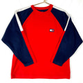 Vintage Tommy Jeans Creweck Fleece Sweater Jacket Medium Red Pullover 90s Graphic Tee – Easygoing Wear · Great Gift For Fans