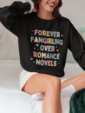 Romance Reader Book Lover Sweatshirt with Hearts Cute Bookish Shirt Romance Book Author or Librarian Who Loves Reading Romantasy Novels Sweatshirt – Cozy Vibes · Top Pick For Any Outfit
