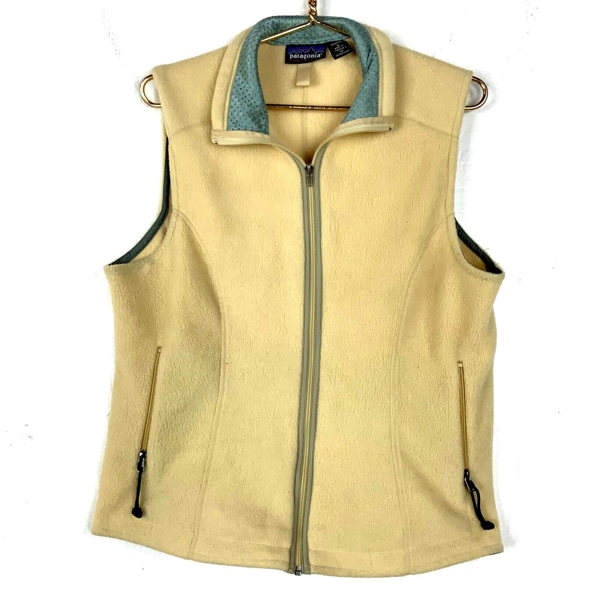 Vintage Patagonia Synchilla Fleece Sweater Vest Womens Large Yellow Usa 1999 Graphic Tee – Aesthetic Look · Perfect For Daily Wear