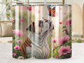 Dog and Butterfly Tumbler Wrap 20 oz Digital PNG Flowers and Dog Tumbler Image Cute Dog Digital Wrap Floral Tumbler Design Graphic Tee – Cozy Vibes · Must-Have Style
