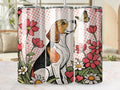 20 oz Tumbler Wrap Beagle Dog in Flowers Butterfly Design Digital PNG Wrap for Tumblers Cute Beagle Art DIY Tumbler Wrap Graphic Tee – Aesthetic Look · Trending Graphic Apparel