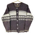 Vintage 1970s Nordic Knit Wool Sweater Small Gray Cardigan Fair isle Graphic Tee – Cozy Vibes · Must-Have Style