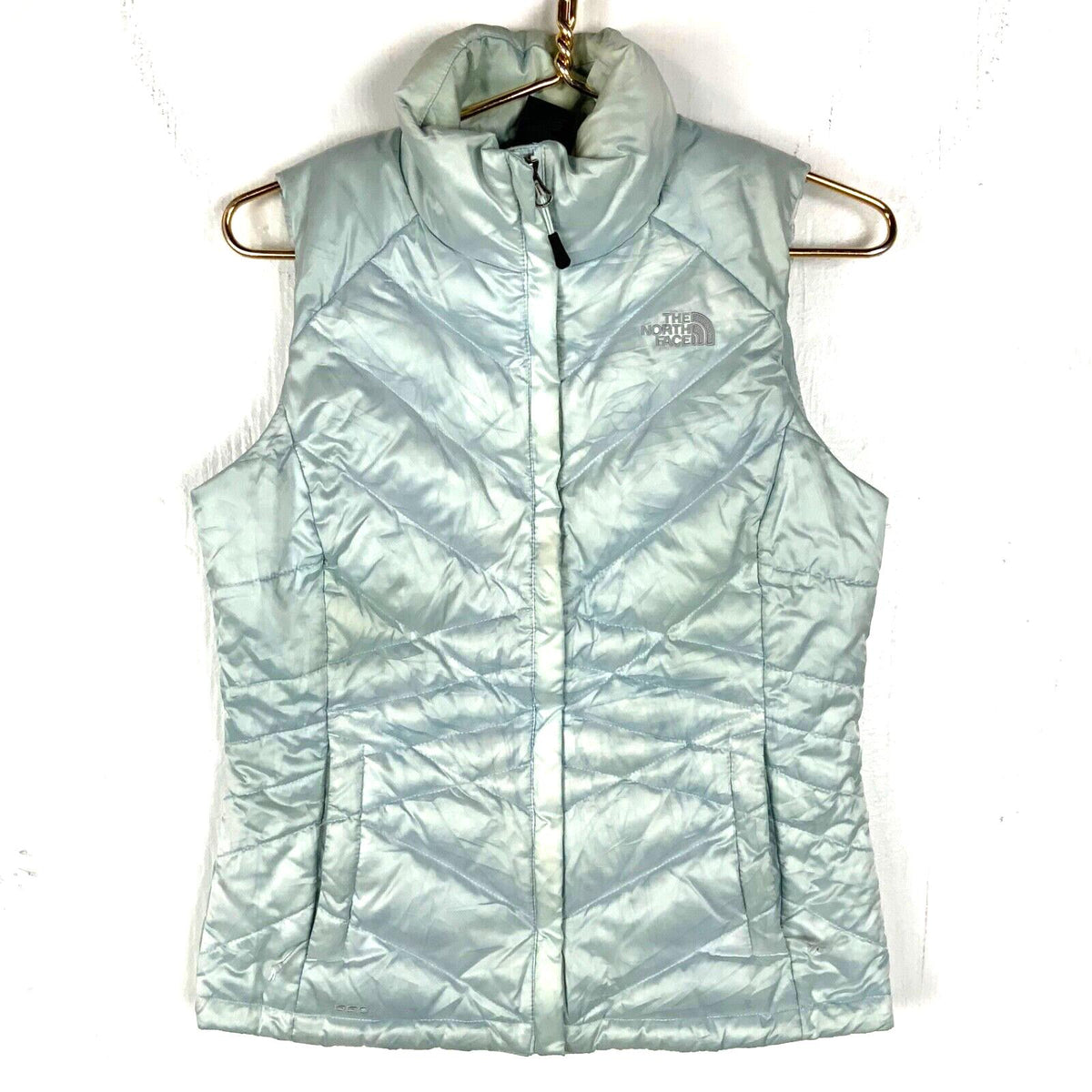 The North Face Women39s 550 Down Vest Size Small Blue Full Zip Light Puffer Graphic Tee – Cozy Vibes · Trending Graphic Apparel