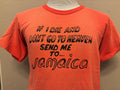 Vintage 80s If I Die And Dont Go To Heaven Send Me To Jamaica Funny Tshirt L Graphic Tee – Aesthetic Look · High-Quality Print