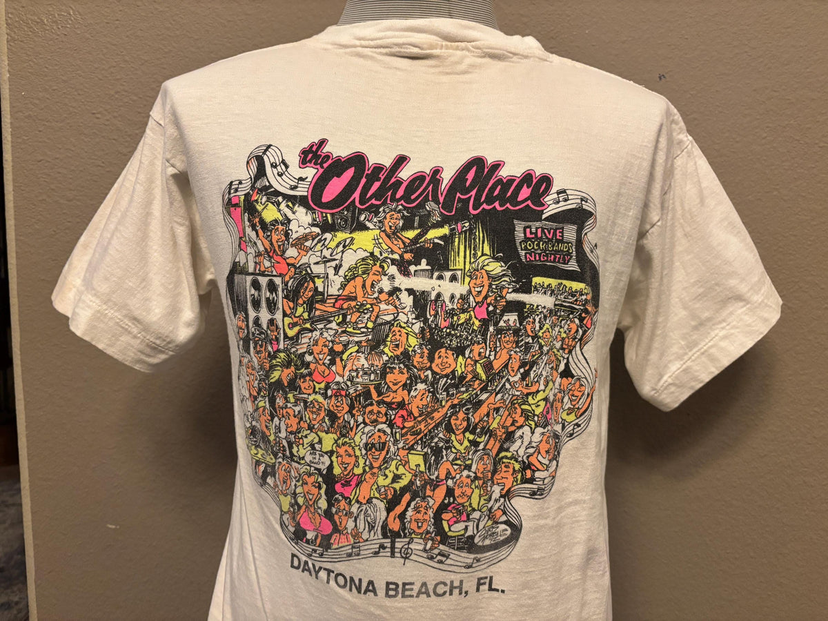 Vintage 90s The Other Place Daytona Beach Florida Rock Band Tshirt L Graphic Tee – Premium Graphic · High-Quality Print