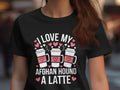 I Love My Afghan Hound A Latte Graphic Design Ladyfit Womens T Shirt Cute Dog Lover Shirt Funny Coffee Tee Perfect Gift Idea Graphic Tee – Premium Graphic · Top Pick For Any Outfit