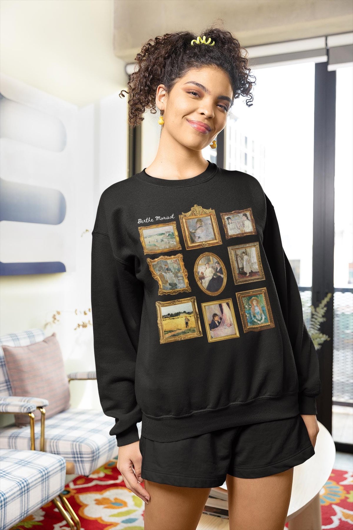 Berthe Morisot Sweatshirt Famous Paintings French Impressionist Movement Gallery Wall Vibes Humanites Major Gift Cozy Art History Shirt Sweatshirt – Fan Favorite · Perfect For Daily Wear