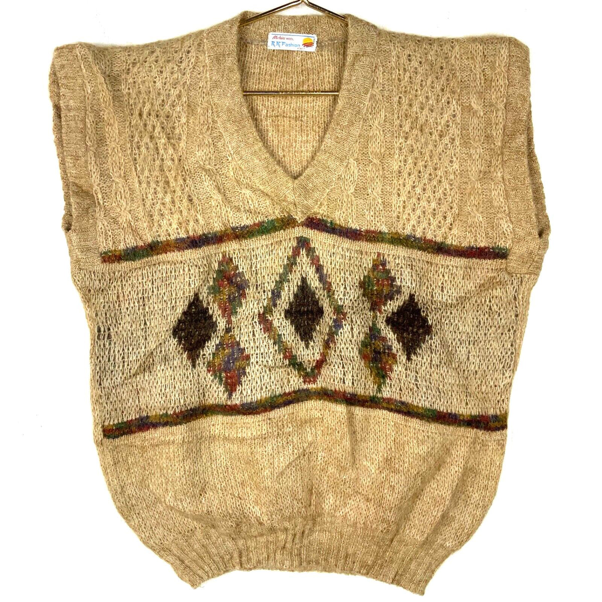 Vintage Grandpa Knit Wool Sweater Vest Size 40 Brown Argyle 70s 80s Graphic Tee – Cozy Vibes · Trending Graphic Apparel