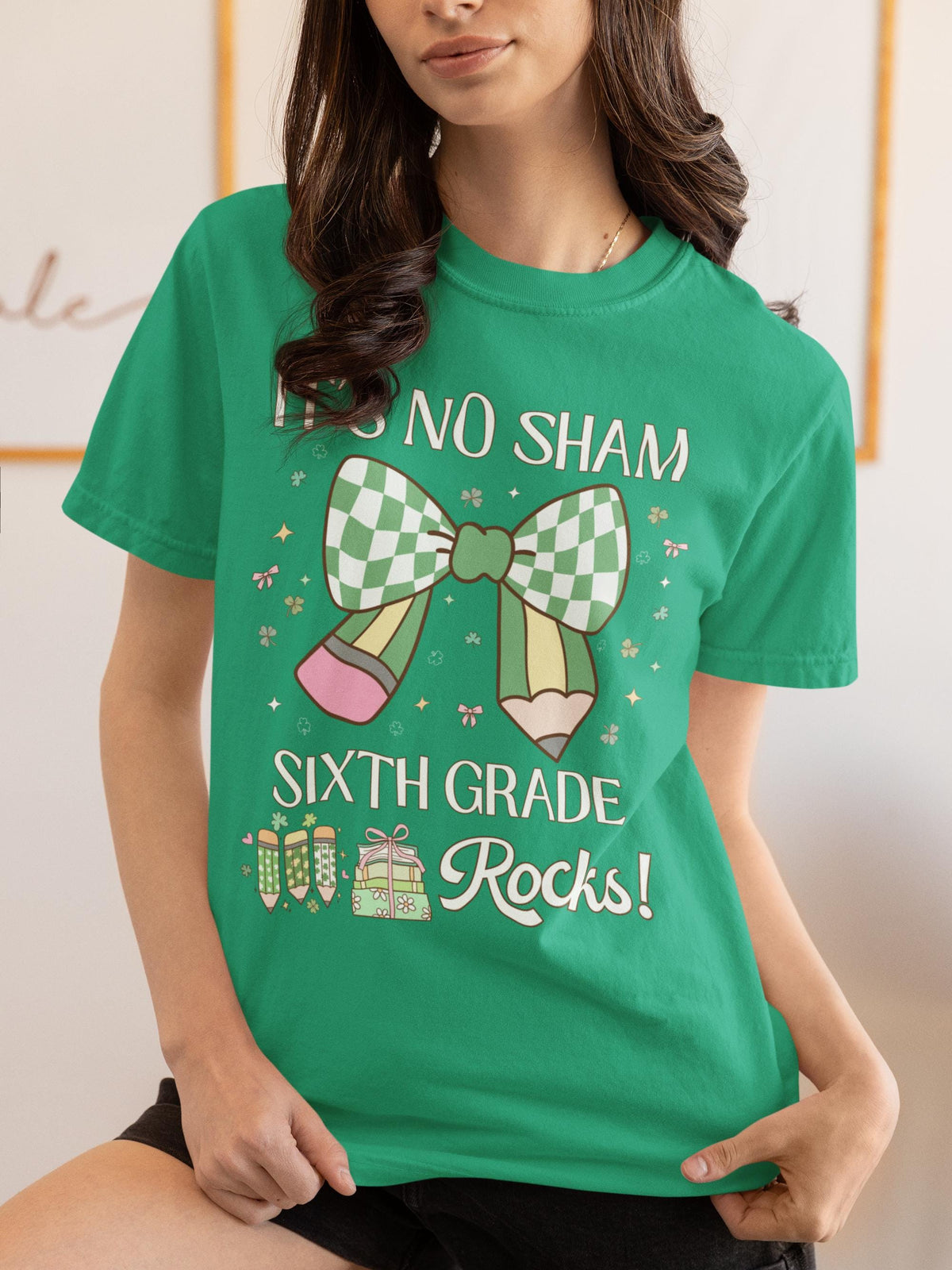 St Patricks Day Teacher Tee Shirt Sixth Grade Rocks Funny Saying Teaching Assistant T for Student Teacher Elementary Education Major Gift Graphic Tee – Soft Feel · Must-Have Style