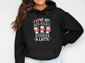 Cute Women39s Hoodie with Jack Russell Terrier Latte Design Fun Women39s Dog Lover Sweatshirt Cozy Coffee Hoodie for Dog Moms Gift Idea Hoodie – Easygoing Wear · Perfect For Daily Wear