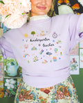 Kindergarten Teacher Tee Shirt with Watercolor Flowers Cute Book Lover Kindergarten Assistant TShirt Elementary Education Graduation Gift Graphic Tee – Cozy Vibes · Perfect For Daily Wear
