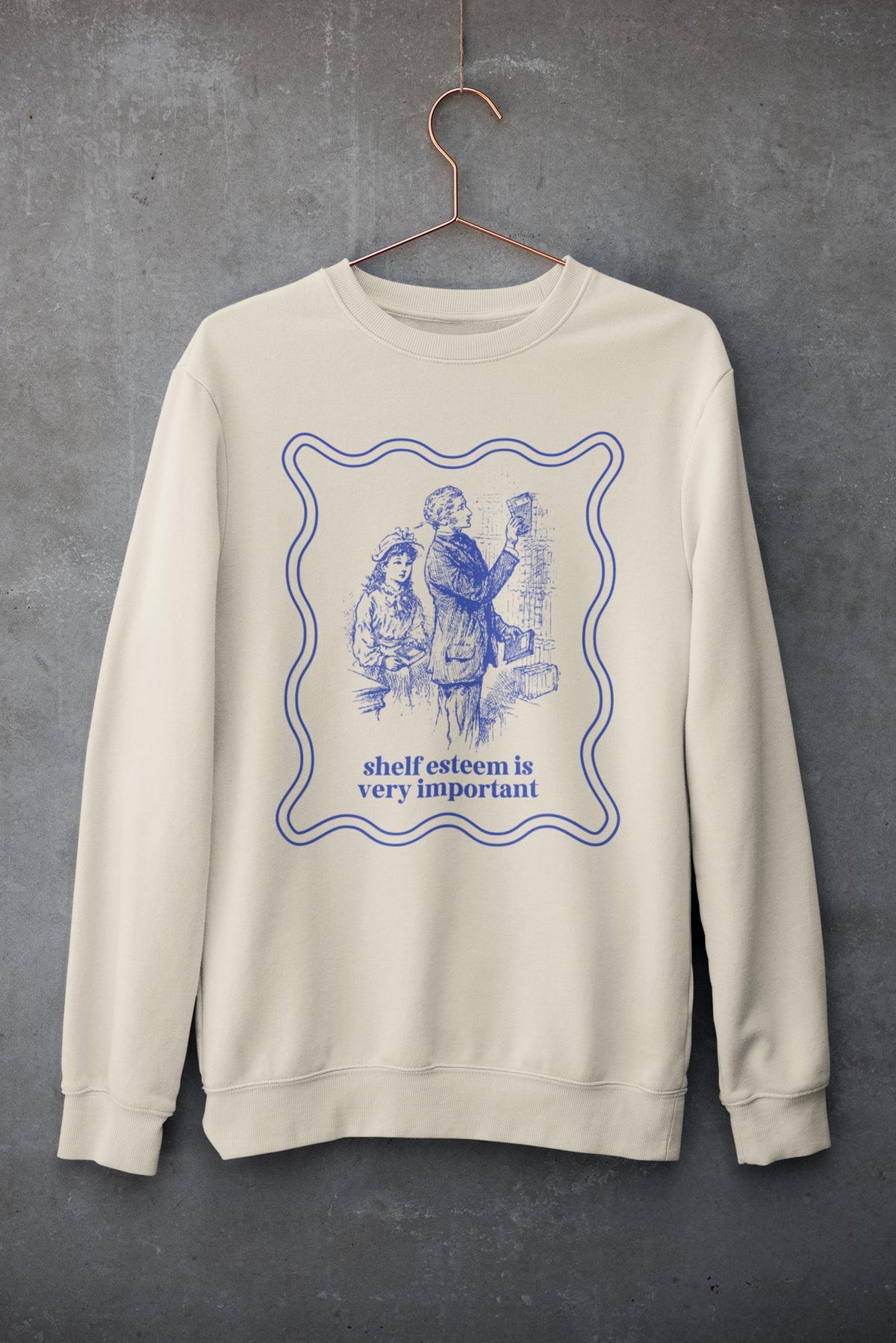 Reading Sweatshirt for Book Lover Shelf Esteem is Very Important Funny Saying Bookish Shirt for Mom Who Loves Books Cute Librarian Gift Sweatshirt – Warm & Stylish · Perfect For Daily Wear