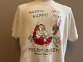 Vintage 90s Happy Joy Rugby Bergen Rugby Football Club Tshirt L Graphic Tee – Fan Favorite · Great Gift For Fans