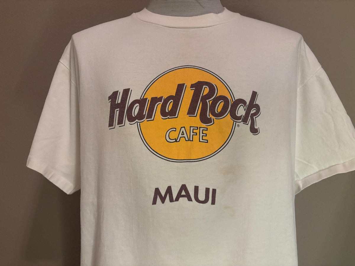 Vintage 90s Hard Rock Cafe Maui Hawaii Tshirt XL Graphic Tee – Cozy Vibes · High-Quality Print