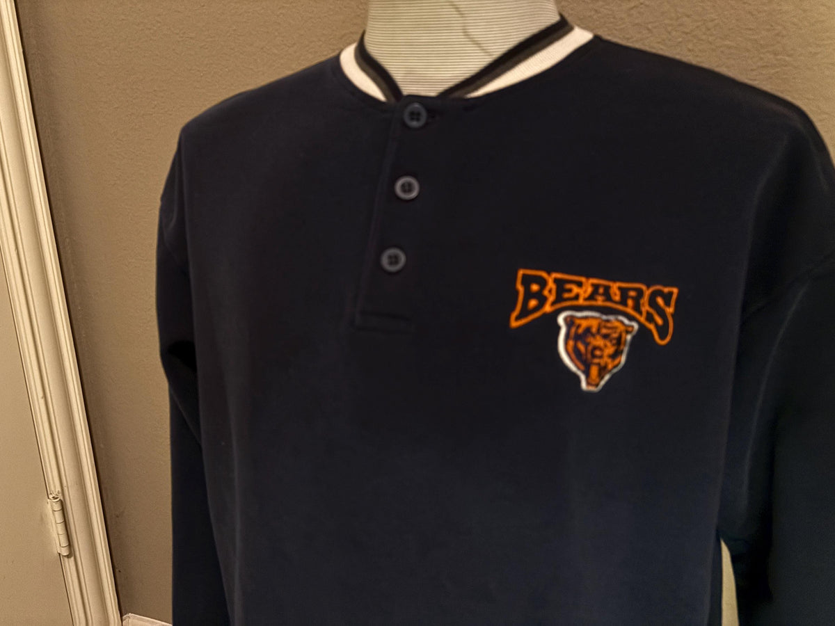 Vintage 90s Chicago Bears NFL Football 14 Button Crewneck Sweatshirt XL Sweatshirt – Cozy Vibes · Perfect For Daily Wear