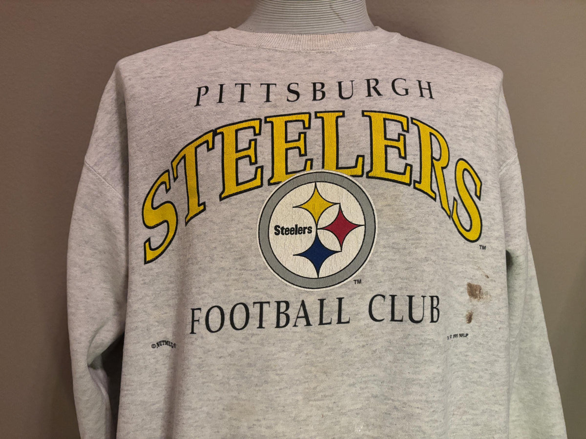 Vintage 90s Pittsburg Steelers Football Club NFL Crewneck Sweatshirt L Sweatshirt – Feel-Good Design · Must-Have Style