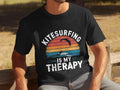 Kitesurfing is My Therapy TShirt Funny Therapy Mens Tee Kitesurf Tee Beach Lover Shirt Surfing Therapy Shirt Gift for Surfer Graphic Tee – Soft Feel · Top Pick For Any Outfit