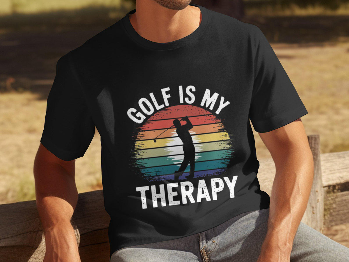 Golf Is My Therapy TShirt Mens Funny Therapy Tee Retro Golf Shirt Gift for Golf Lovers Humorous Golfing Top Golf Enthusiast Tee Graphic Tee – Feel-Good Design · Top Pick For Any Outfit