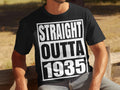 Straight Outta 1935 Shirt 90th Birthday Gildan 5000 T Shirt Gildan 18000 Sweatshirt Gildan 18500 Hoodie 90 Years Old Gift Hoodie – Fan Favorite · Trending Graphic Apparel