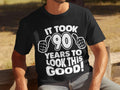 It Took 90 Years To Look This Good T Shirt 90th Birthday Born In 1935 90 Years Old Gildan 5000 Shirt Sweatshirt Hoodie Gift Hoodie – Bold Style · Perfect For Daily Wear