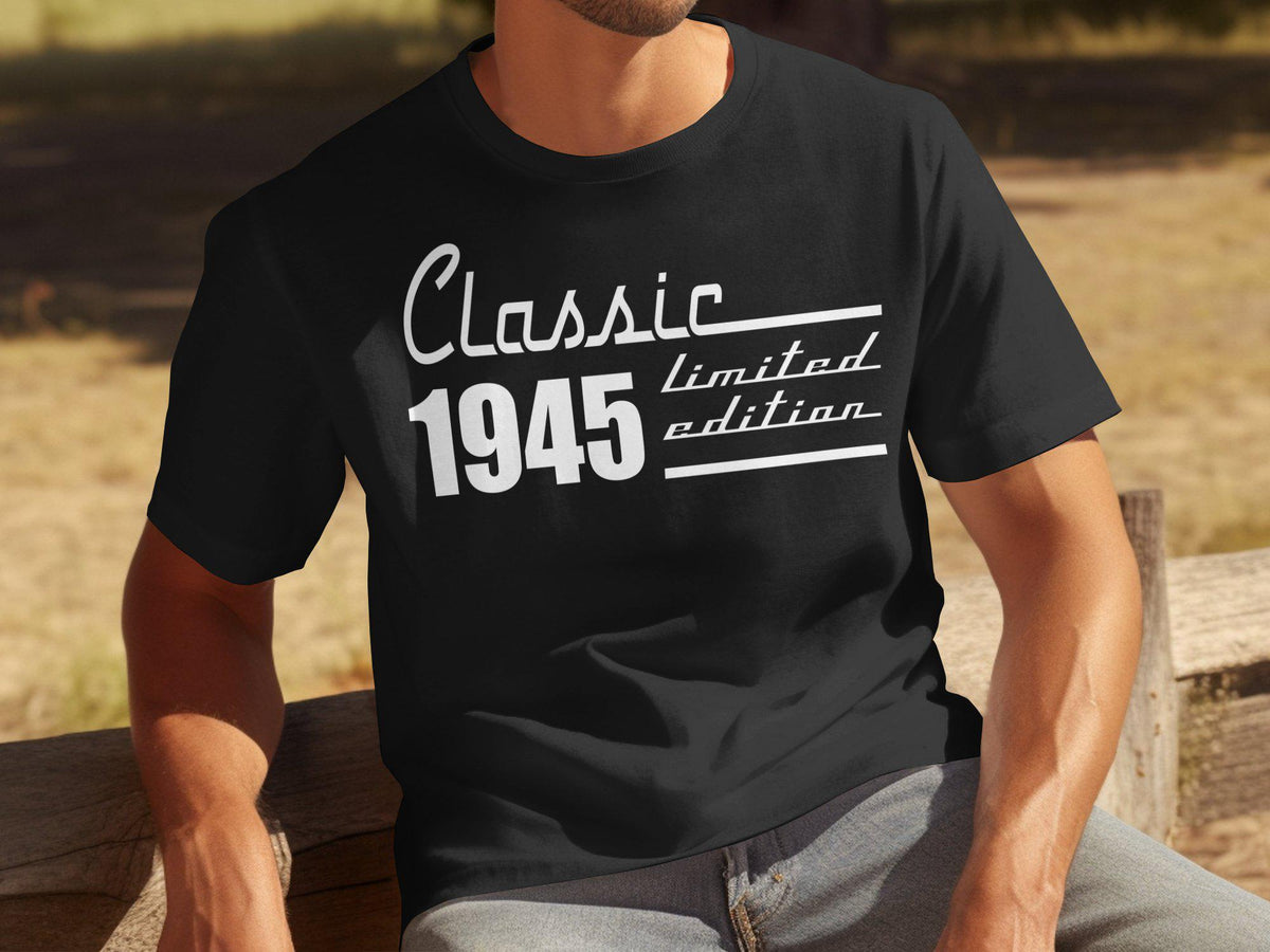 Classic 1945 Limited Edition 80 Years Old TShirt Sweatshirt Hoodie Born In 1945 80th Birthday Gift Vintage 1945 Apparel Hoodie – Aesthetic Look · High-Quality Print
