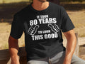 Funny 80th Birthday TShirt Born in 1945 80 Years Old Gildan 5000 T Shirt Gildan 18000 Sweatshirt Gildan 18500 Hoodie Hoodie – Premium Graphic · Perfect For Daily Wear