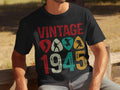 Vintage 1945 T Shirt Sweatshirt Hoodie 80th Birthday Gift Born In 1945 80 Years Old 80th Birthday Vintage Style Hoodie – Warm & Stylish · Top Pick For Any Outfit