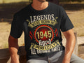 80th birthday t shirt born in 1945 hoodie legends born in 1945 sweatshirt 80 years old gift vintage 1945 apparel Hoodie – Soft Feel · Must-Have Style