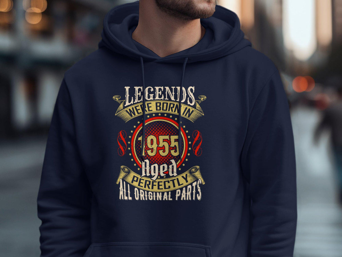 Vintage Legends Born In 1955 70th Birthday TShirt Sweatshirt Hoodie Aged 70 Years Old Mens Womens 1955 Birthday Gift Hoodie – Warm & Stylish · Must-Have Style
