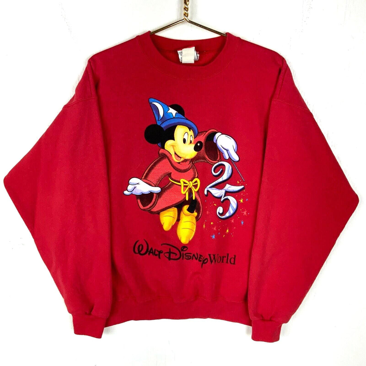 Vintage Mickey Mouse Disney 25th Anniversary Sweatshirt Crewneck Large Cartoon Sweatshirt – Bold Style · Great Gift For Fans