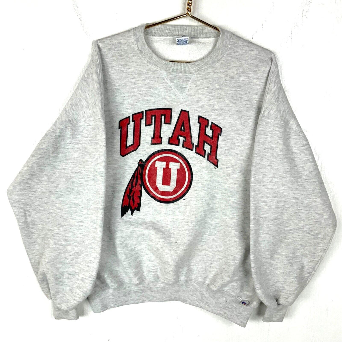 Vintage Utah Utes Russell Sweatshirt Size 2XL Gray Made In Usa Ncaa 90s Sweatshirt – Feel-Good Design · High-Quality Print