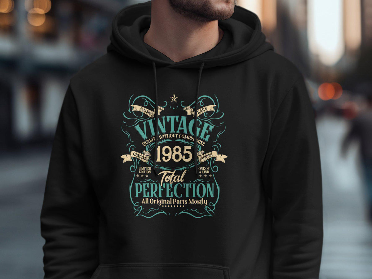 Vintage 1985 TShirt 40th Birthday Born In 1985 Gildan 5000 Gildan 18000 Sweatshirt Gildan 18500 Hoodie 40 Years Old Gifts Hoodie – Premium Graphic · Perfect For Daily Wear
