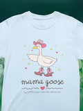 Retro Mama Goose Tee Shirt with Cowgirl Western Aesthetic and Adorable Doodle Stars Funny Saying Mother39s Day Present Gift from Teen Kids Graphic Tee – Feel-Good Design · Trending Graphic Apparel